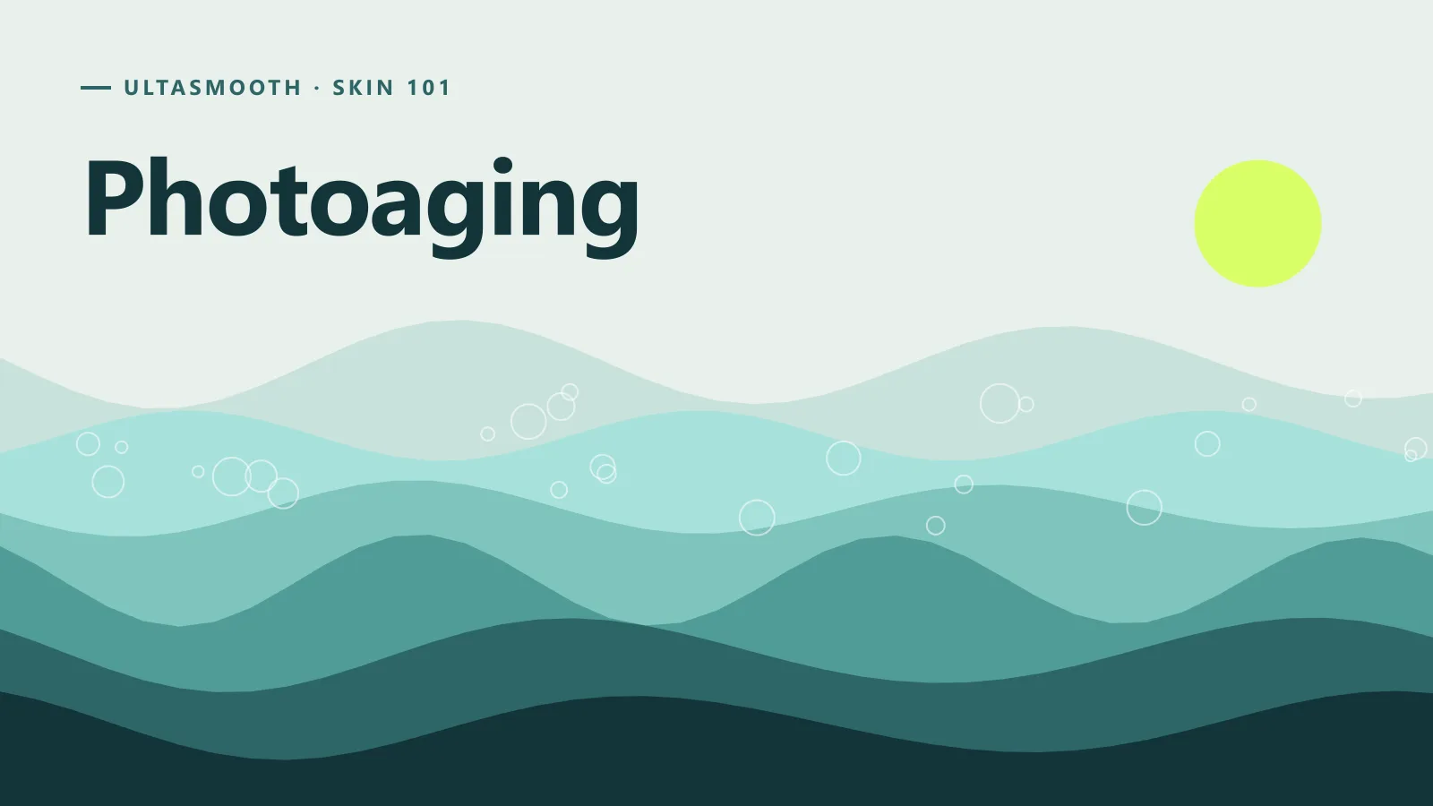 ภาพกราฟิกประกอบบทความ Photoaging คืออะไร