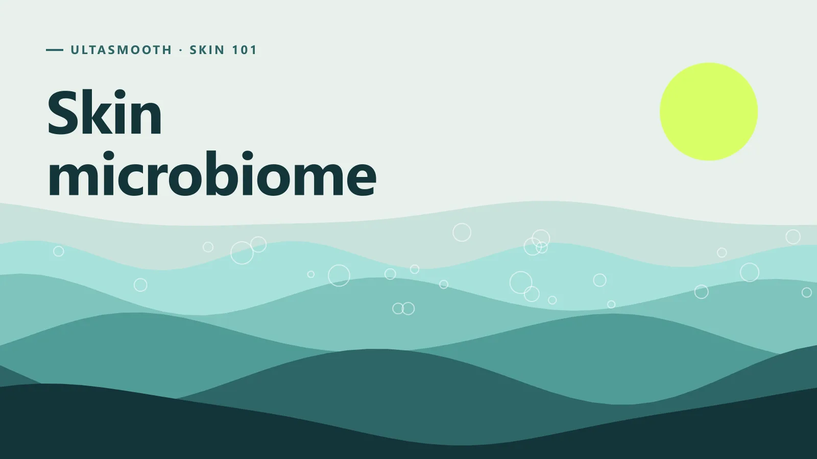 ภาพกราฟิกประกอบบทความ Skin microbiome คืออะไรแบบกว้าง ๆ